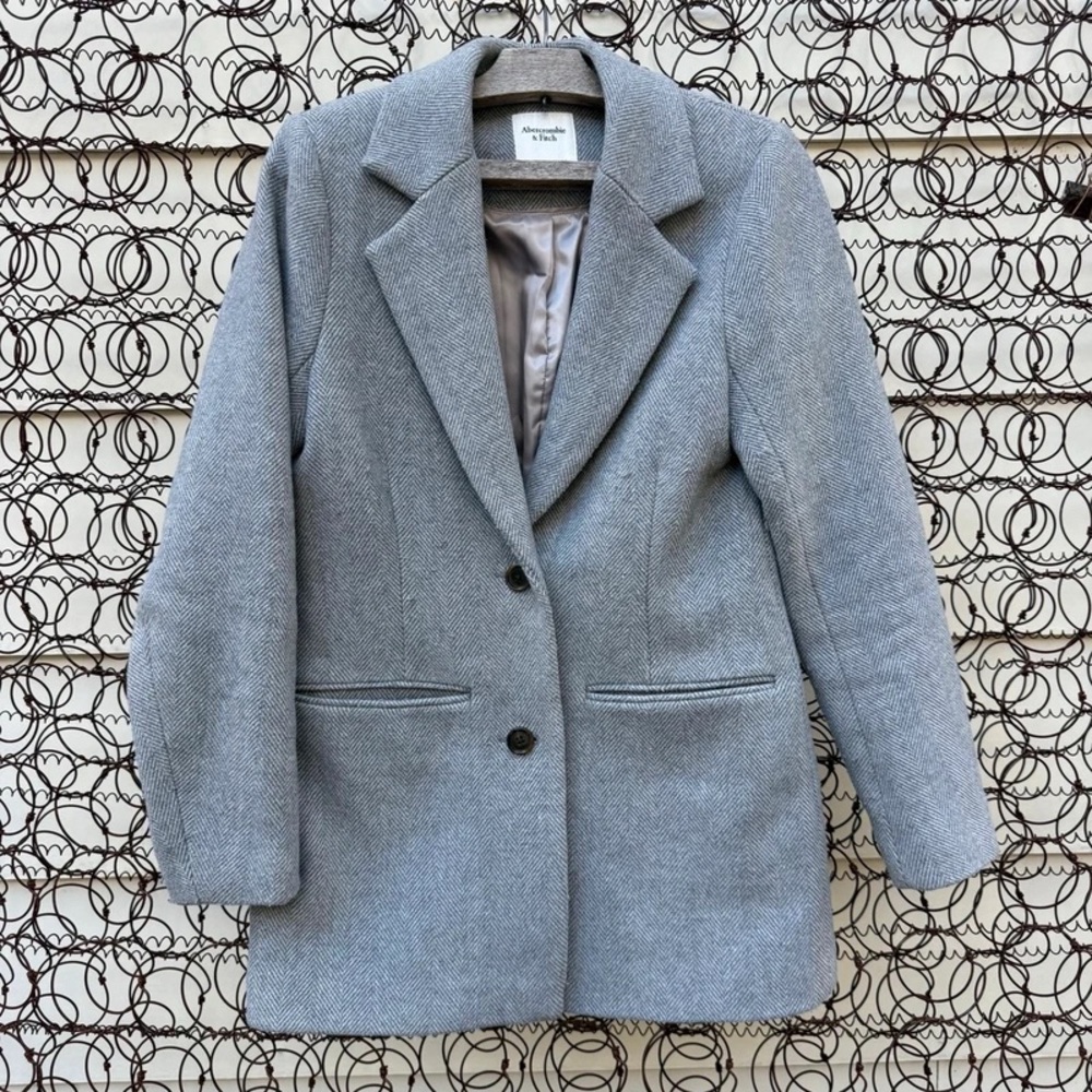 Abercrombie & Fitch Light Gray Blazer